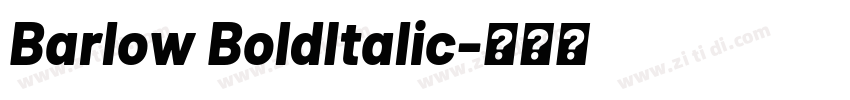 Barlow BoldItalic字体转换